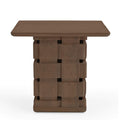 MERCANA TRELLYN DARK BROWN WOVEN BASE ACCENT TABLE 71296