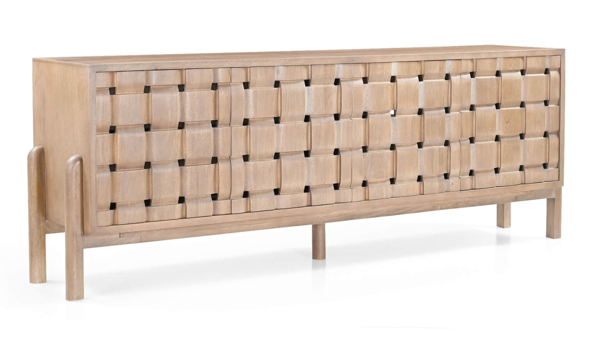 MERCANA TRELLYN LIGHT BROWN 4 DOOR SIDEBOARD 71293
