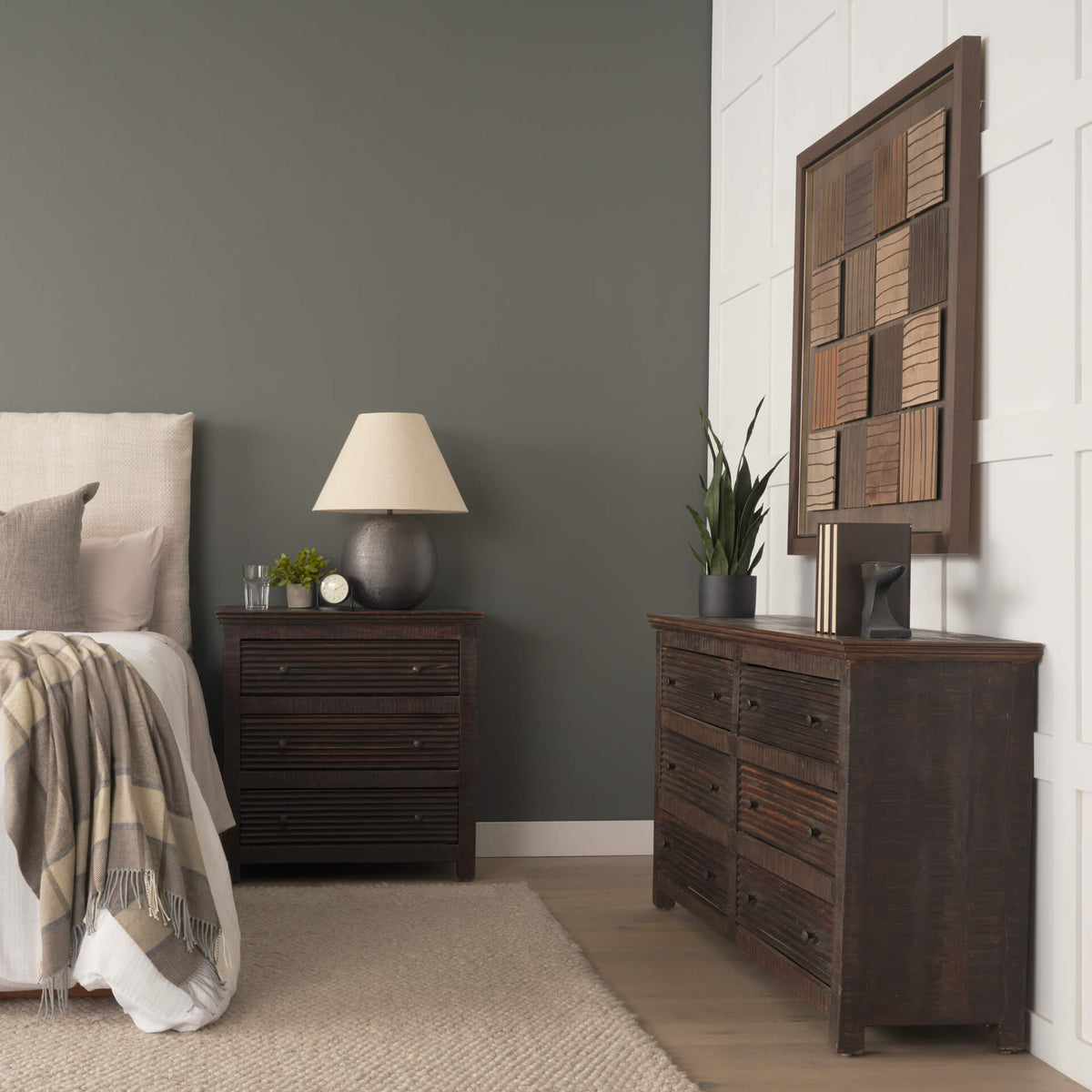 MERCANA RHETT RECLAIMED WOOD 3 DRAWER CABINET 71210