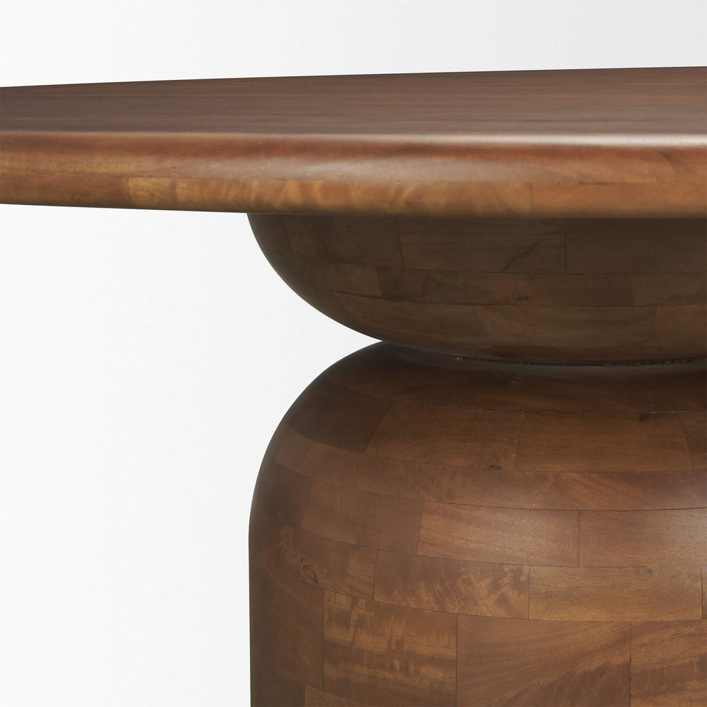 MERCANA ATLAS 42" MID-BROWN ROUND TABLE 71220-AB