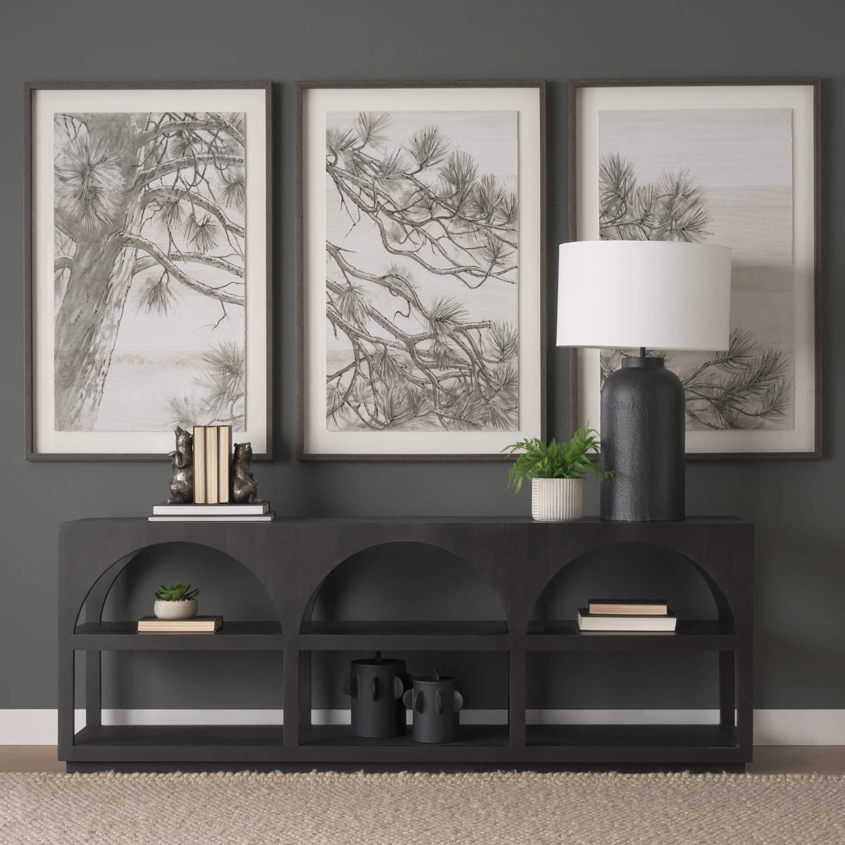 MERCANA BELA ARCHED CONSOLE TABLE BLACK 71139