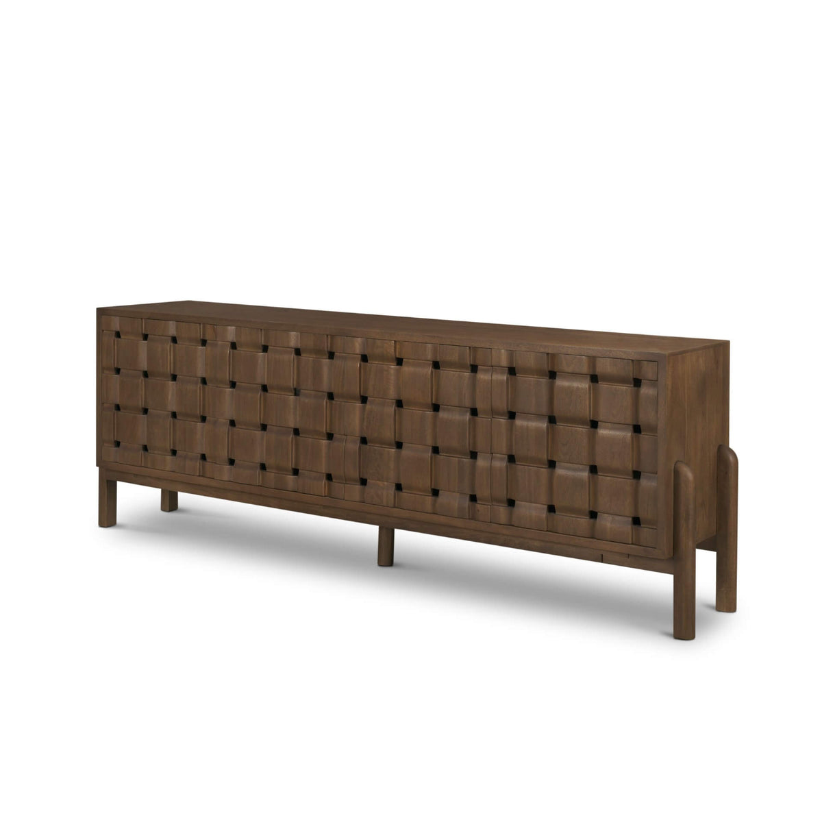 MERCANA TRELLYN DARK BROWN 4 DOOR SIDEBOARD 71294