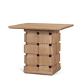 MERCANA TRELLYN LIGHT BROWN WOVEN BASE ACCENT TABLE 71295