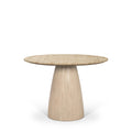 MERCANA ALLYSON 42" TRAVERTINE TOP DINING TABLE LIGHT BROWN 71353-AB