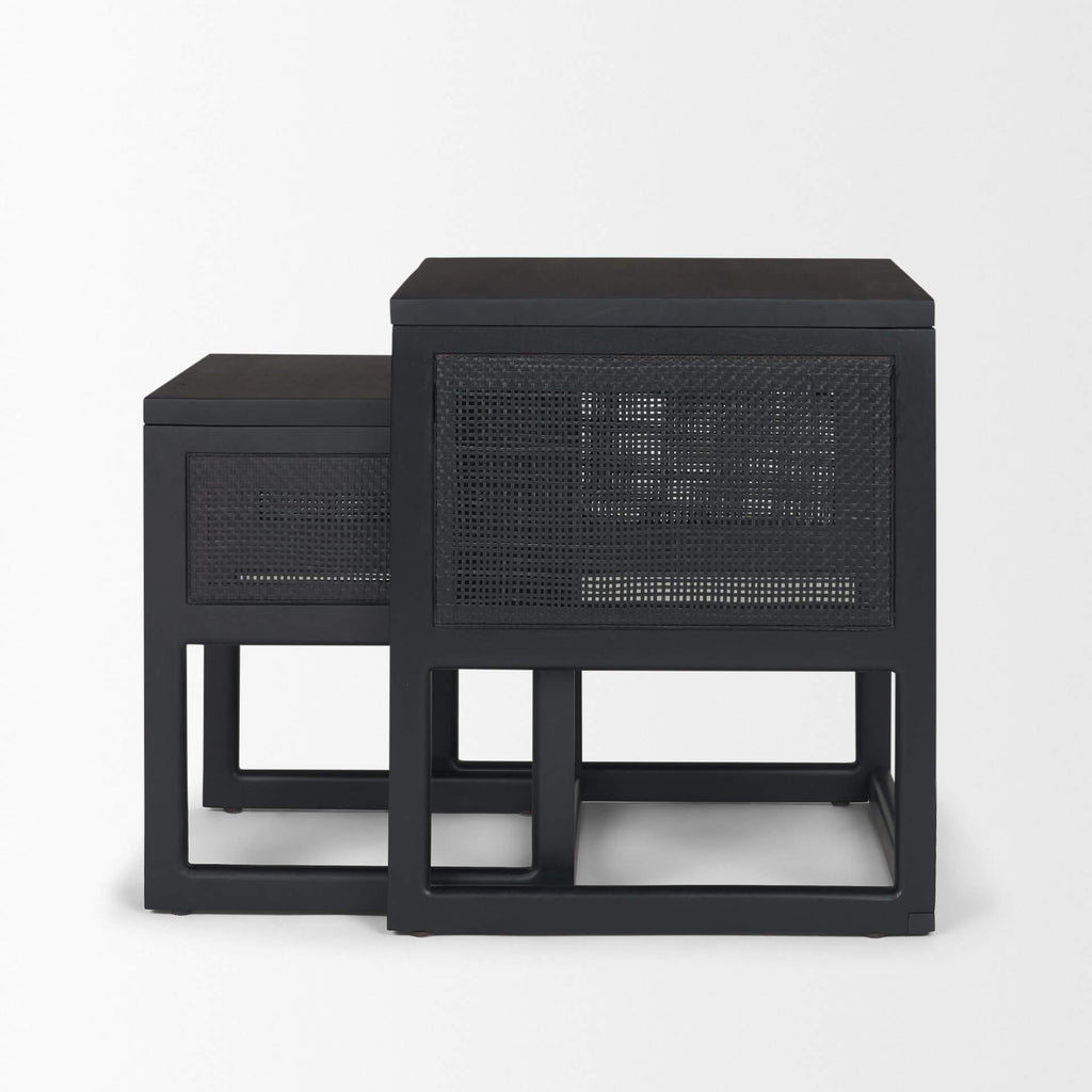 MERCANA GRIER NESTING TABLES BLACK 71147
