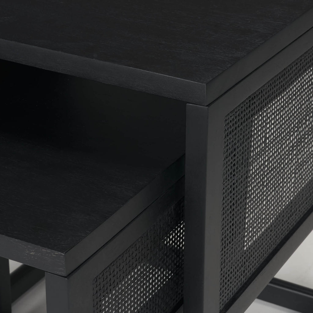 MERCANA GRIER NESTING TABLES BLACK 71147