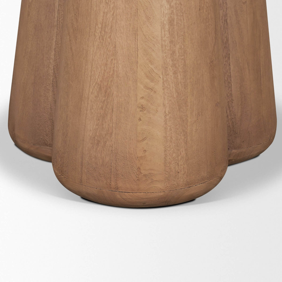 MERCANA MARILYN 48" MARBLE BROWN WOOD DINING TABLE 71222-AB