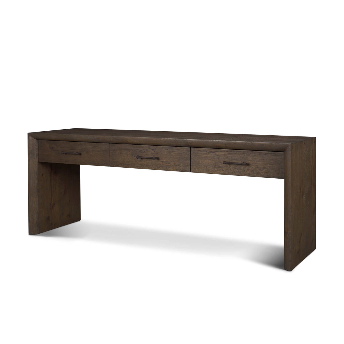 MERCANA BELFORD DARK BROWN OAK CONSOLE TABLE 71234