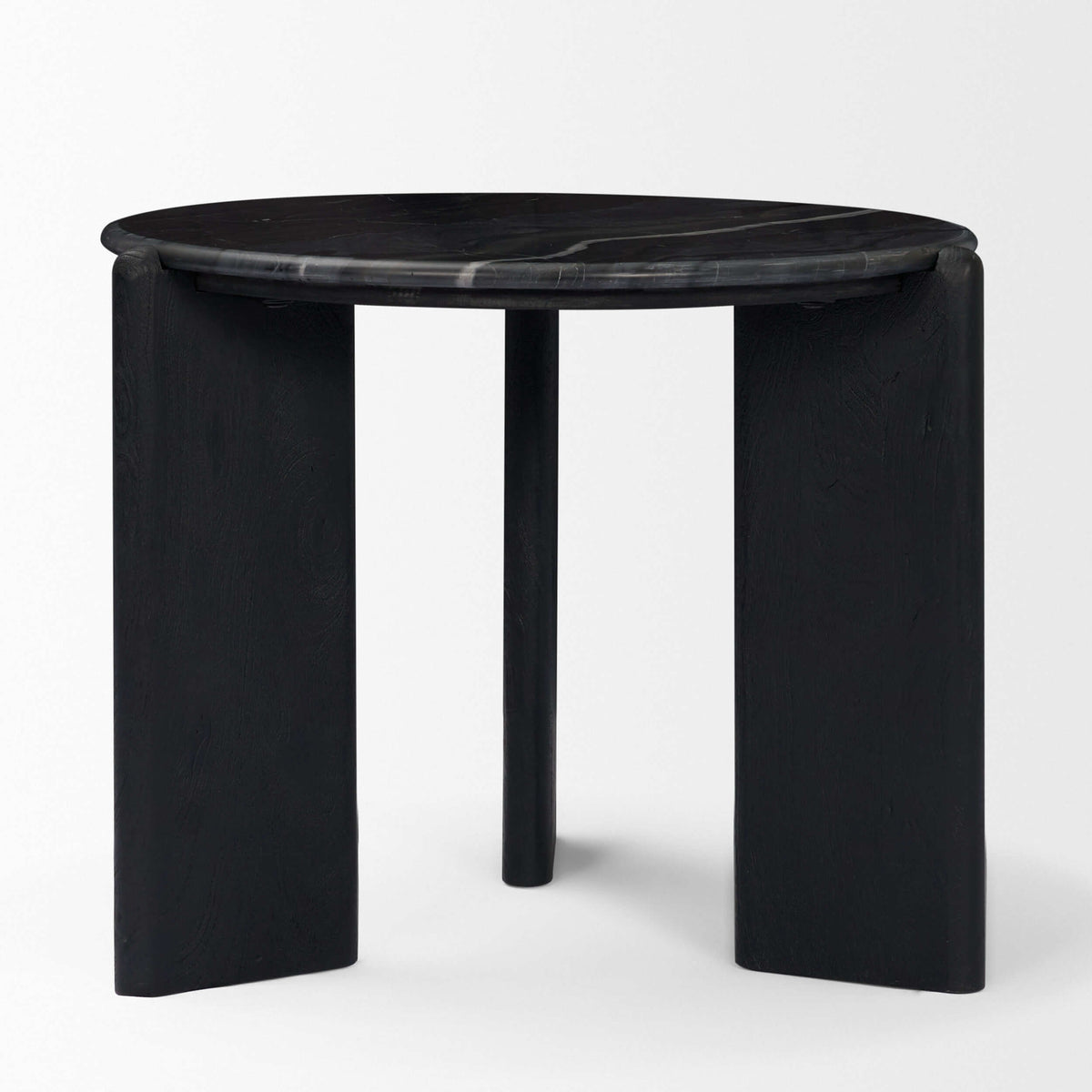 MERCANA RUMER BLACK MARBLE SIDE TABLE 71354