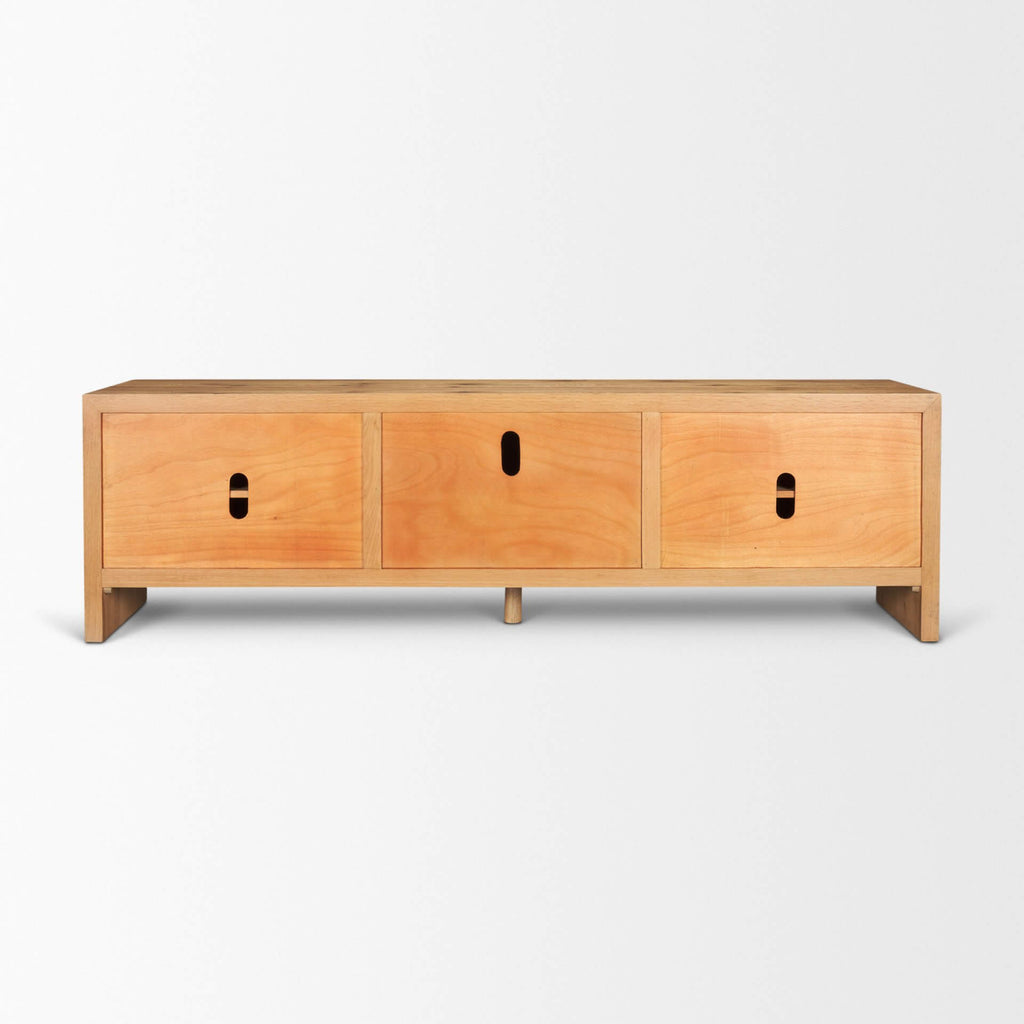 MERCANA BELFORD LIGHT BROWN OAK MEDIA CONSOLE 71230
