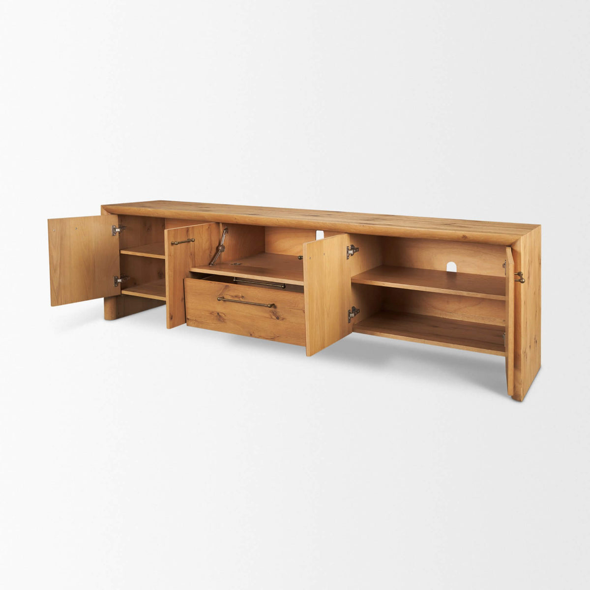 MERCANA BELFORD LIGHT BROWN OAK MEDIA CONSOLE 71230