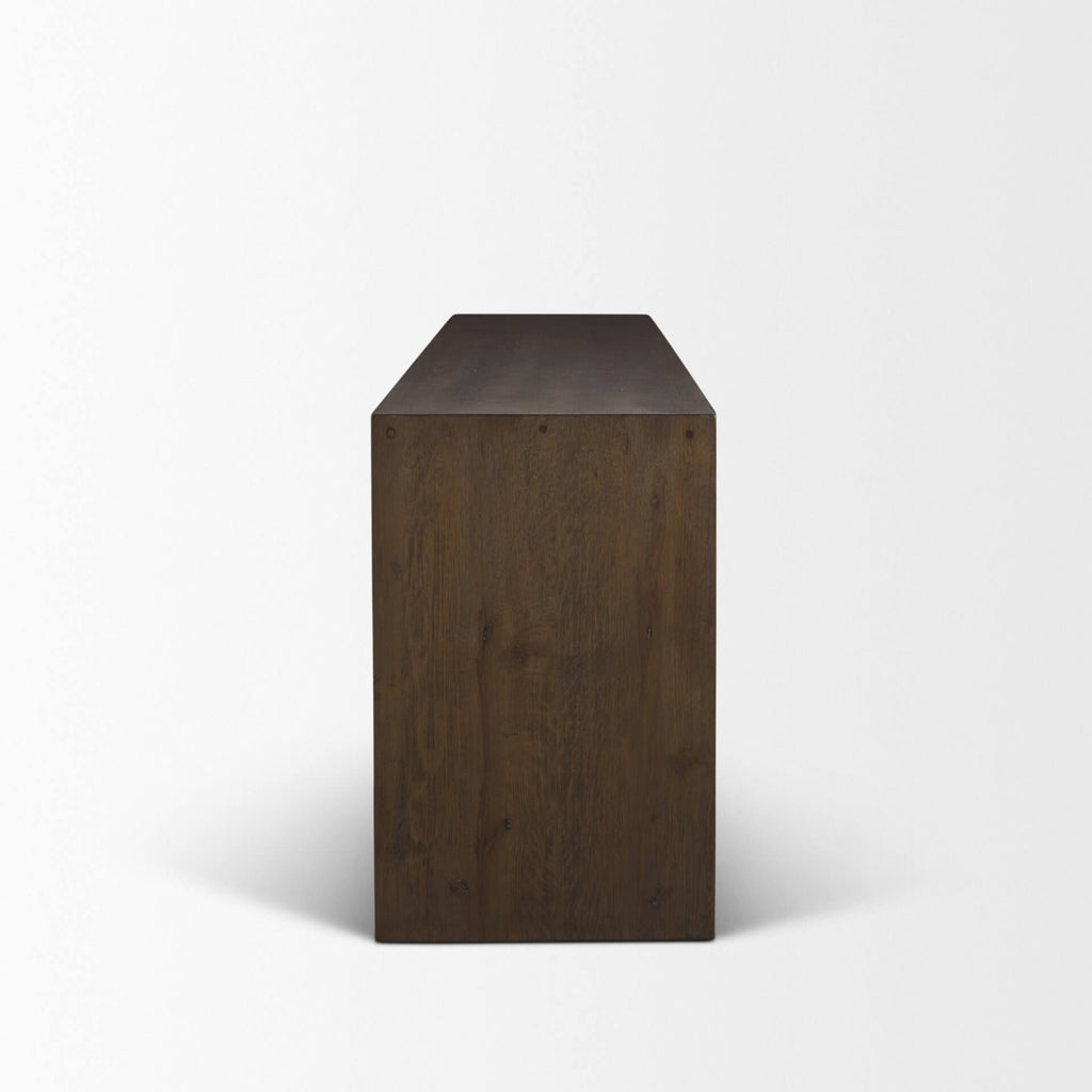 MERCANA BELFORD DARK BROWN OAK CONSOLE TABLE 71234