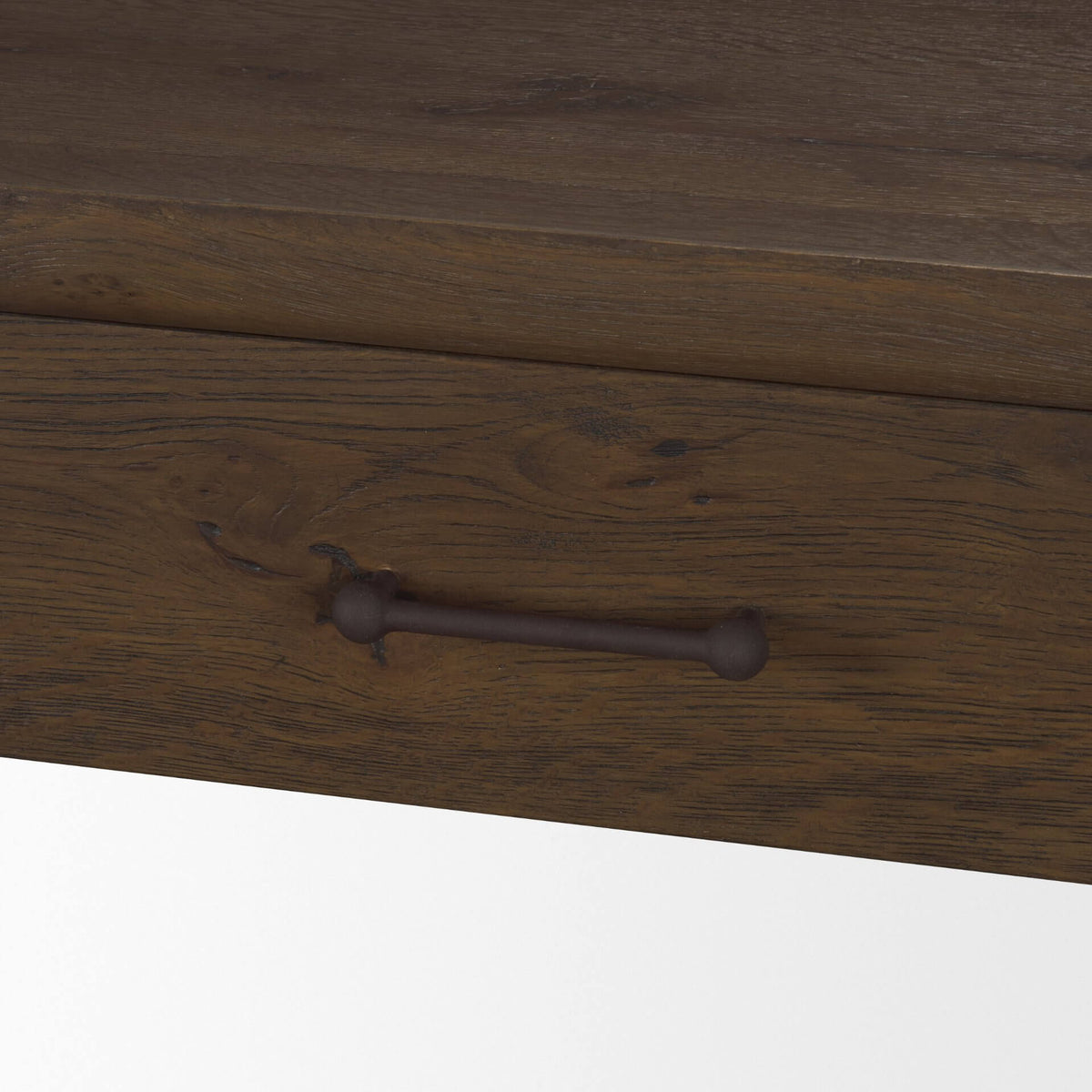 MERCANA BELFORD DARK BROWN OAK CONSOLE TABLE 71234