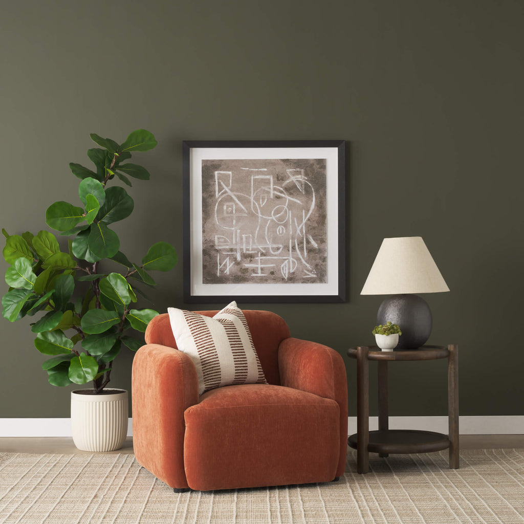MERCANA SAGA RUST CHENILLE CHAIR 71197