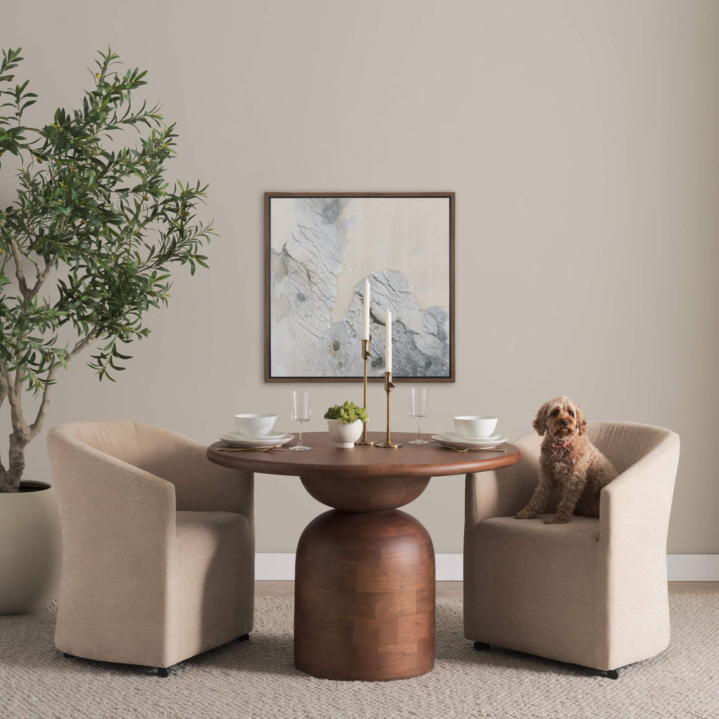 MERCANA ATLAS 42" MID-BROWN ROUND TABLE 71220-AB