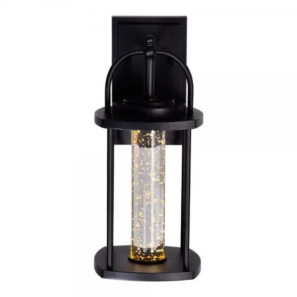 CWI LIGHTING GREENWOOD LED OUTDOOR BLACK WALL LANTERN 0407W7-1-101