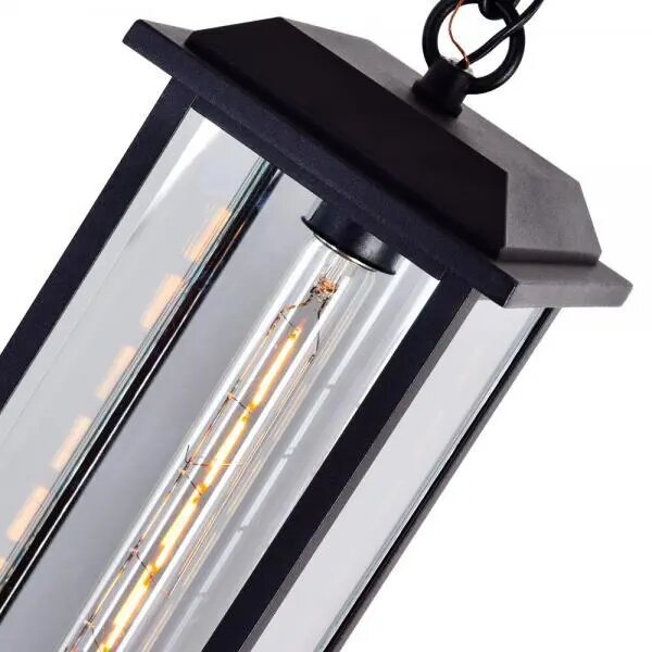 CWI LIGHTING BLACKBRIDGE 1 LIGHT OUTDOOR BLACK PENDANT 0409P6-1-101