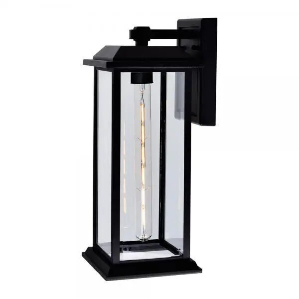 CWI LIGHTING BLACKBRIDGE 1 LIGHT OUTDOOR BLACK WALL LANTERN 0409W8-1-101-A