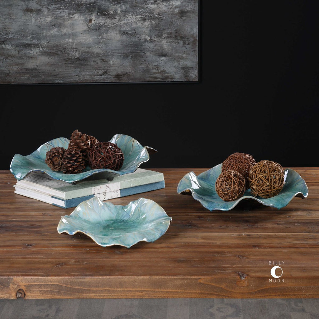 Uttermost Abella Ceramic Flowers S/3 04100