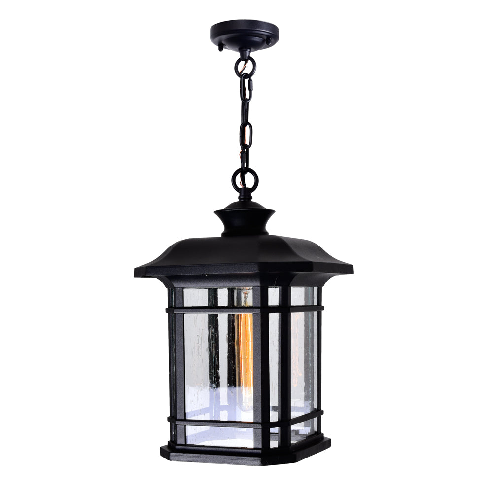 CWI LIGHTING  BLACKBURN 1 LIGHT OUTDOOR BLACK PENDANT 0411P9-1-101