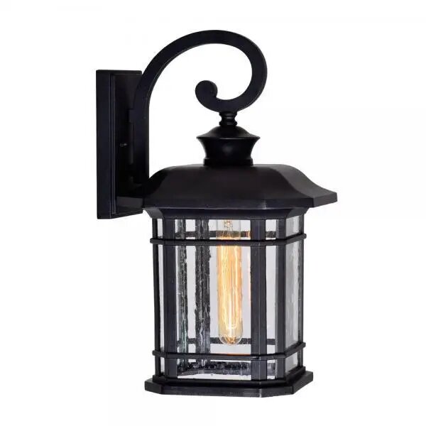 CWI LIGHTING BLACKBURN 1 LIGHT OUTDOOR BLACK WALL LANTERN 0411W10-1-101