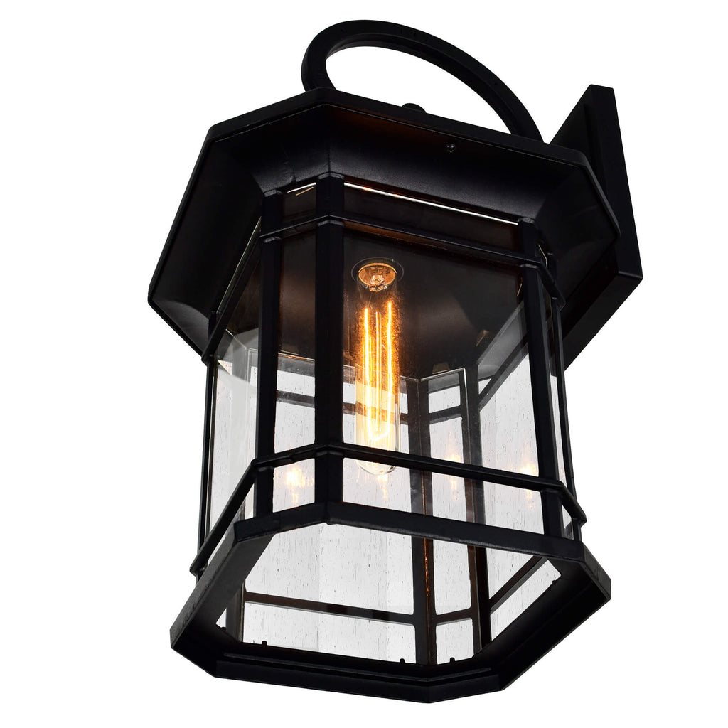 CWI LIGHTING BLACKBURN 1 LIGHT BLACK OUTDOOR WALL LIGHT 0411W11-1-101
