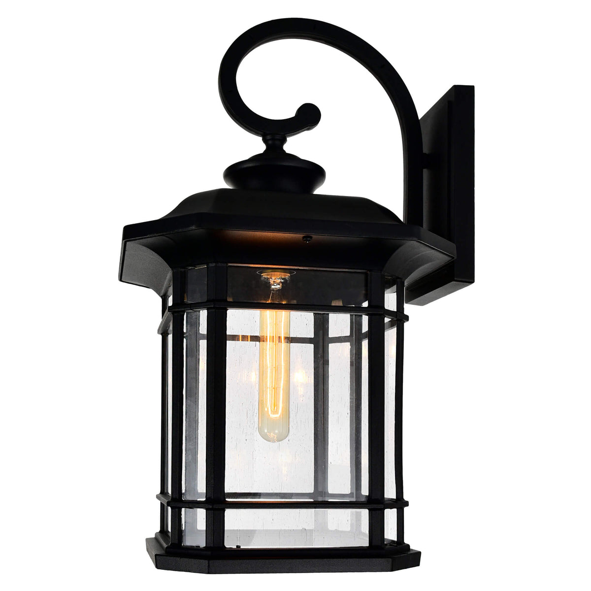 CWI LIGHTING BLACKBURN 1 LIGHT BLACK OUTDOOR WALL LIGHT 0411W11-1-101
