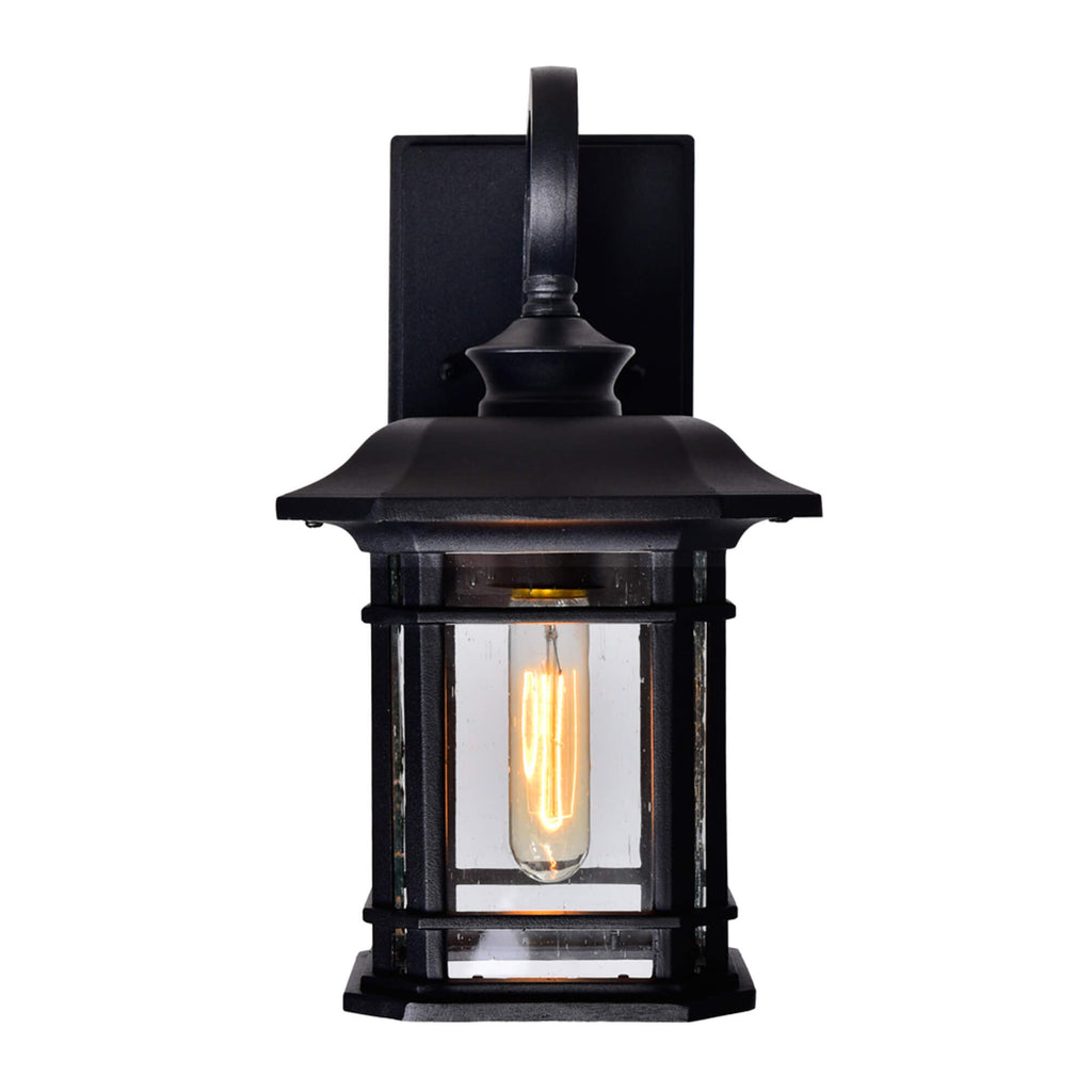 CWI LIGHTING  BLACKBURN 1 LIGHT OUTDOOR BLACK WALL LANTERN  0411W8-1-101