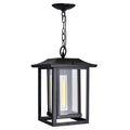CWI LIGHTING WINFIELD 1 LIGHT BLACK OUTDOOR HANGING LIGHT 0414P10-1-101