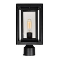 CWI LIGHTING MULVANE 1 LIGHT BLACK OUTDOOR LANTERN HEAD 0415PT7-1-101