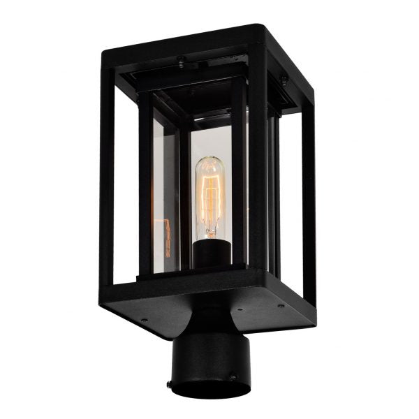 CWI LIGHTING MULVANE 1 LIGHT BLACK OUTDOOR LANTERN HEAD 0415PT7-1-101