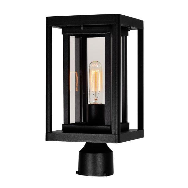 CWI LIGHTING MULVANE 1 LIGHT BLACK OUTDOOR LANTERN HEAD 0415PT7-1-101