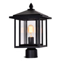 CWI LIGHTING CRAWFORD 1 LIGHT BLACK OUTDOOR LANTERN HEAD 0417PT9-1-101