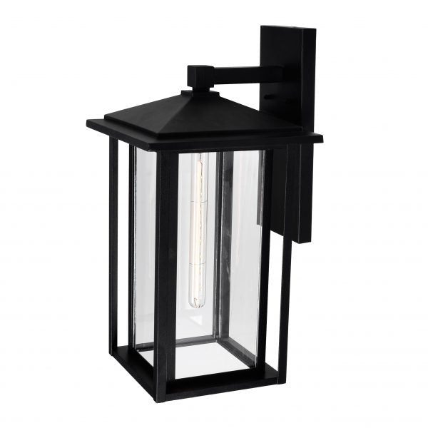 CWI LIGHTING CRAWFORD 1 LIGHT BLACK OUTDOOR WALL LIGHT 0417W11-1-101
