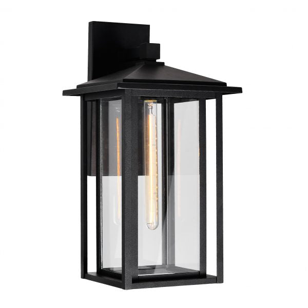 CWI LIGHTING CRAWFORD 1 LIGHT BLACK OUTDOOR WALL LIGHT 0417W11-1-101