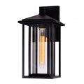 CWI LIGHTING CRAWFORD 1 LIGHT BLACK OUTDOOR WALL LIGHT 0417W7-1-101