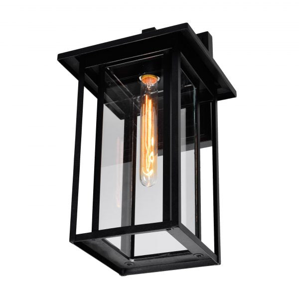CWI LIGHTING CRAWFORD 1 LIGHT BLACK OUTDOOR WALL LIGHT 0417W9-1-101