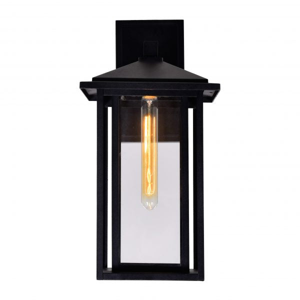 CWI LIGHTING CRAWFORD 1 LIGHT BLACK OUTDOOR WALL LIGHT 0417W9-1-101