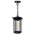 CWI LIGHTING  OAKWOOD 1 LIGHT OUTDOOR BLACK PENDANT 0422P7-1-101