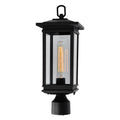 CWI LIGHTING OAKWOOD 1 LIGHT OUTDOOR BLACK LANTERN HEAD 0422PT7-1-101