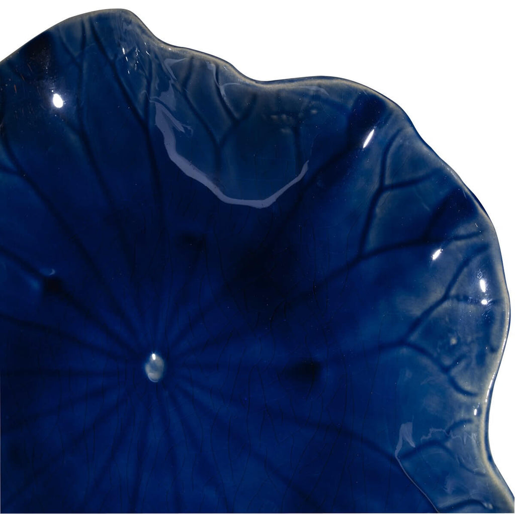 UTTERMOST ABELLA CERAMIC WALL DECOR COBALT SET OF THREE 04253