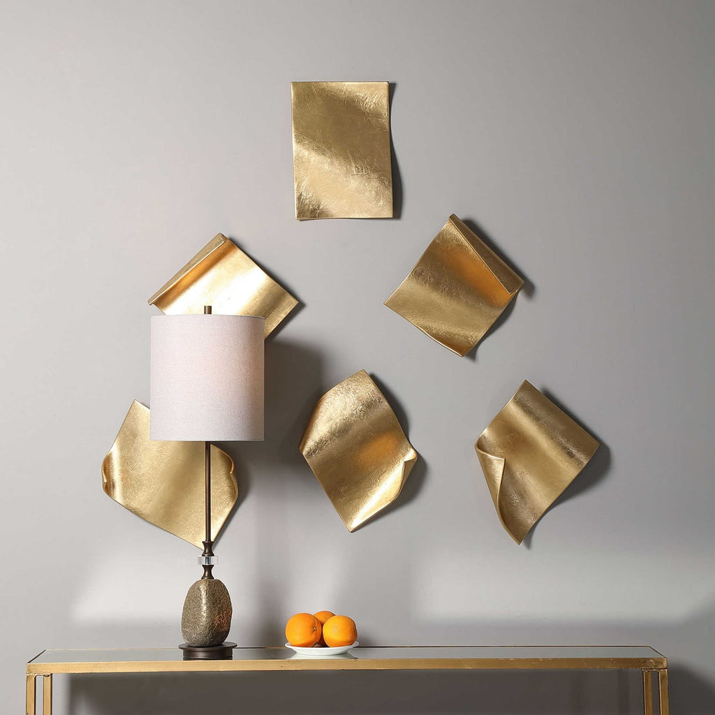 Uttermost Fluttering Pages Wall Decor S/6 04258
