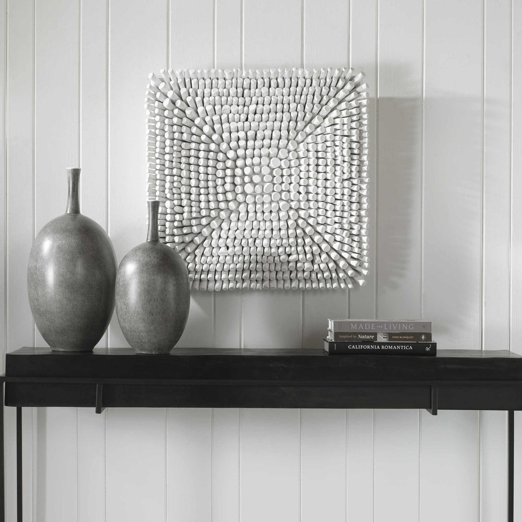 UTTERMOST PORTSIDE WOOD WALL PANEL WHITE 04322