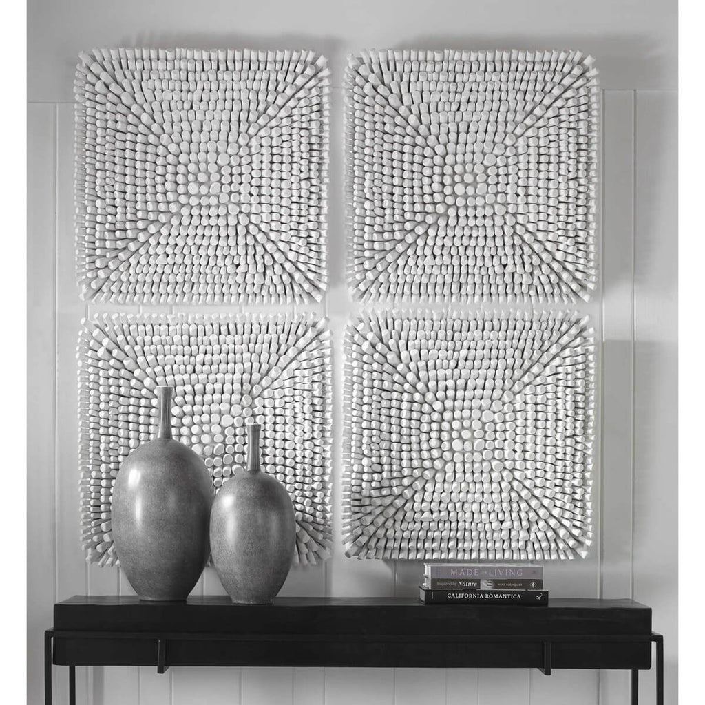 UTTERMOST PORTSIDE WOOD WALL PANEL WHITE 04322