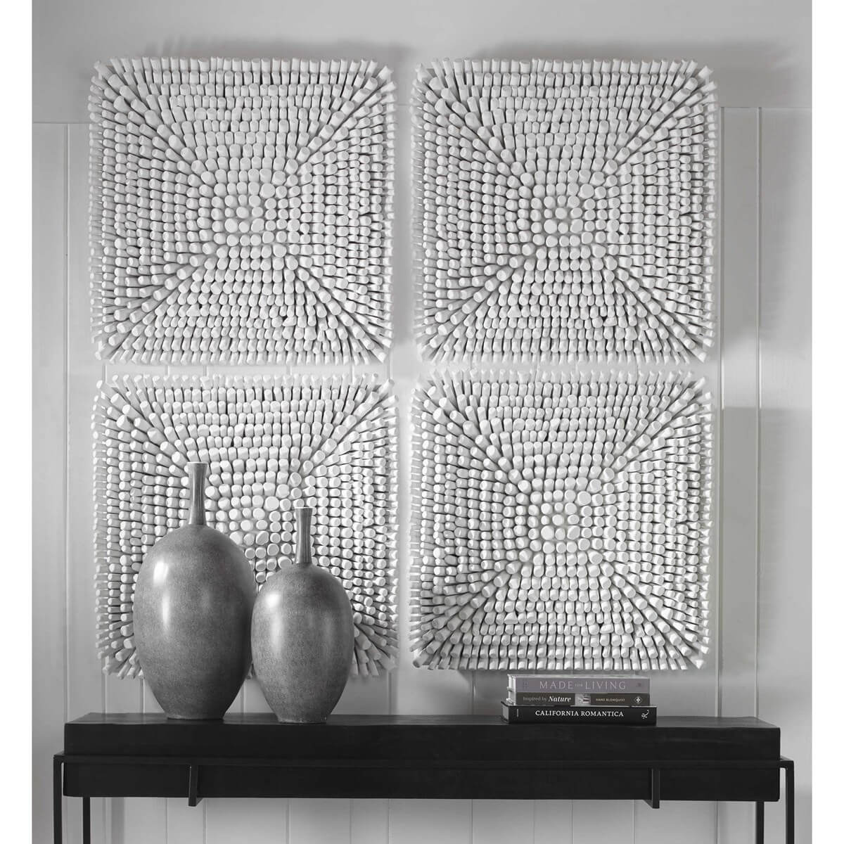 UTTERMOST PORTSIDE WOOD WALL PANEL WHITE 04322