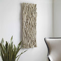 UTTERMOST GATHERED TEAK WOOD WALL DECOR BLEACHED 04326