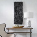 UTTERMOST GATHERED TEAK WOOD WALL DECOR BLACK 04331