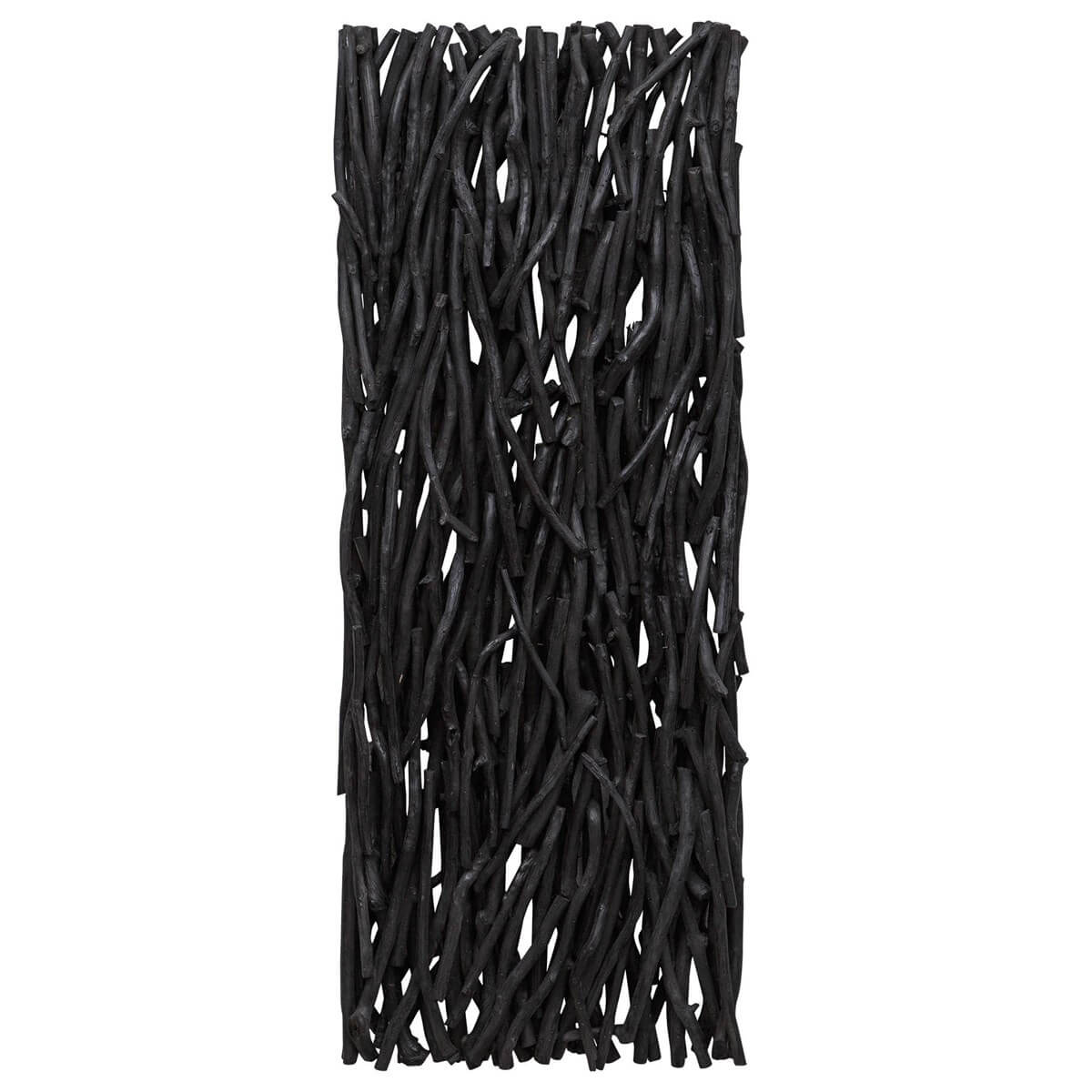 UTTERMOST GATHERED TEAK WOOD WALL DECOR BLACK 04331