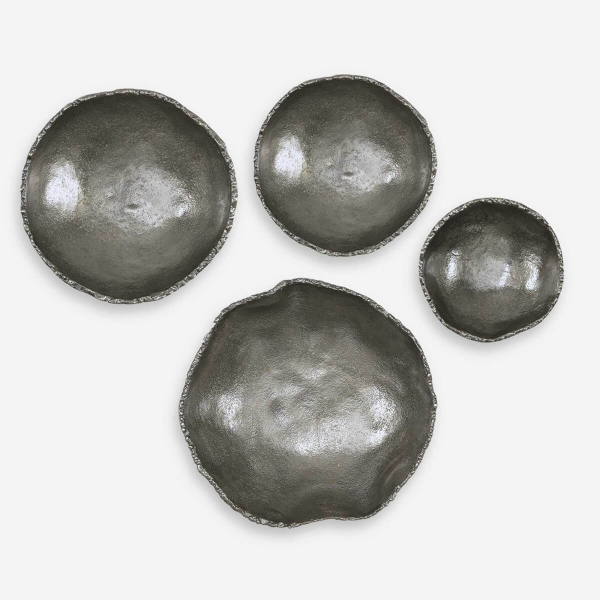 UTTERMOST LUCKY COINS METAL WALL DECOR NICKEL S/4 04344