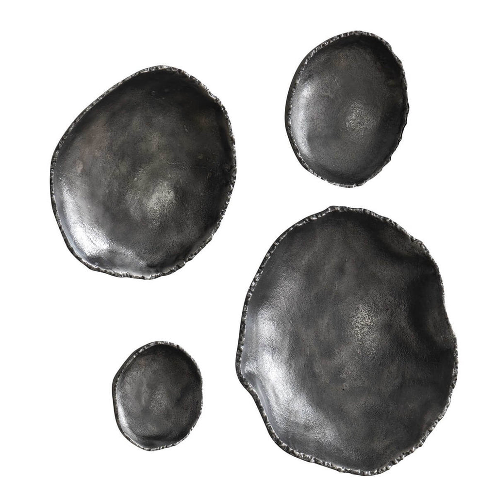 UTTERMOST LUCKY COINS METAL WALL DECOR NICKEL S/4 04344